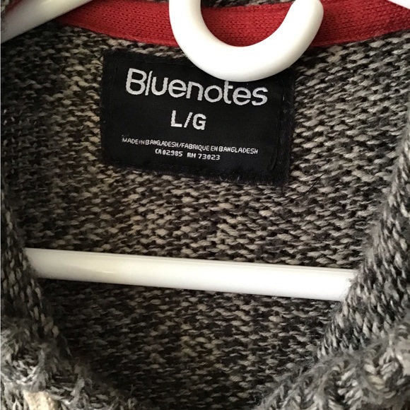 Mens Bluenotes Knitted Hooded sweater - Picture 3 of 4